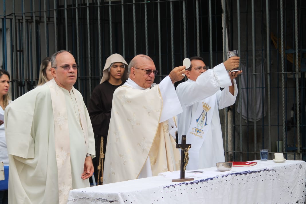 Missa de Natal é celebrada na Penitenciária Irmão Guido em Teresina