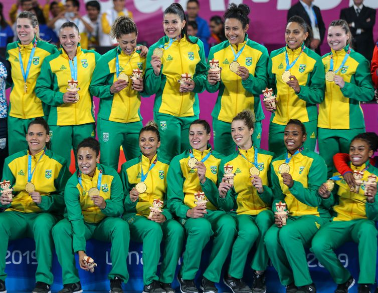 Brasil 31 x 20 Argentina. Final do handebol feminino dos Jogos Pan-Americanos Lima 2019