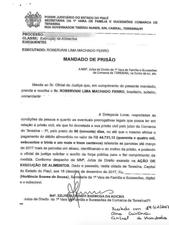 Mandado de prisão