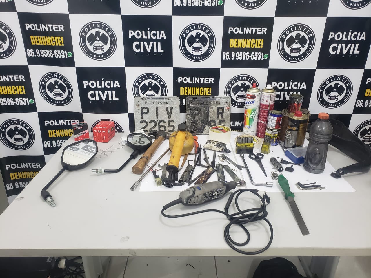 Equipamentos do crime
