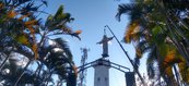 Momento histórico: o Cristo sendo reconduzido à Igrejinha do Céu em Viçosa do Ceará