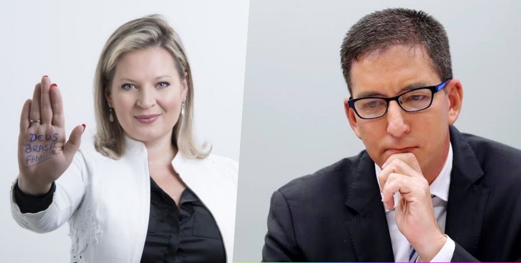 Joice Hasselman e Jornalista jornalista Glenn Greenwald