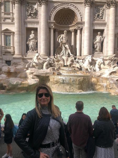 bancária alagoana Ana Patricia Bezerra Moura, 43, durante as férias na Itália
