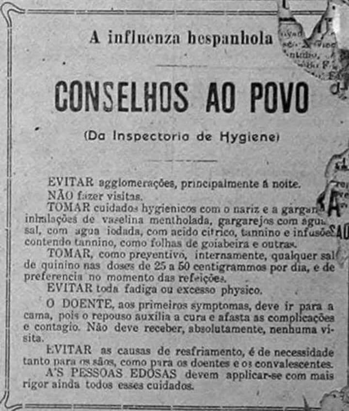 Cartaz da Saúde Pública com as recomendações de prevenção à Gripe