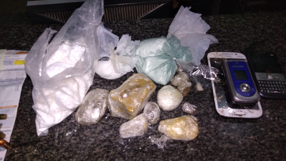 Drogas apreendida na operação Carnaúba