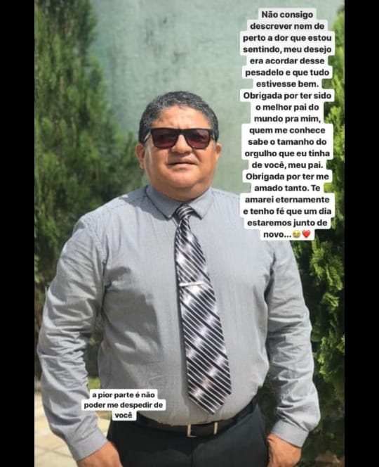 Filha faz homenagem emocionante ao pai