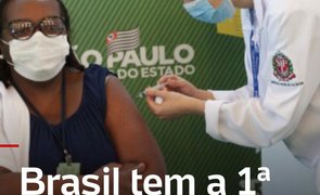 Enfermeira, torcedora do Corinthians, é a primeira vacinada no Brasil