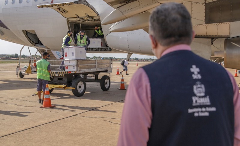 Piauí recebe 200 mil doses da Coronavac