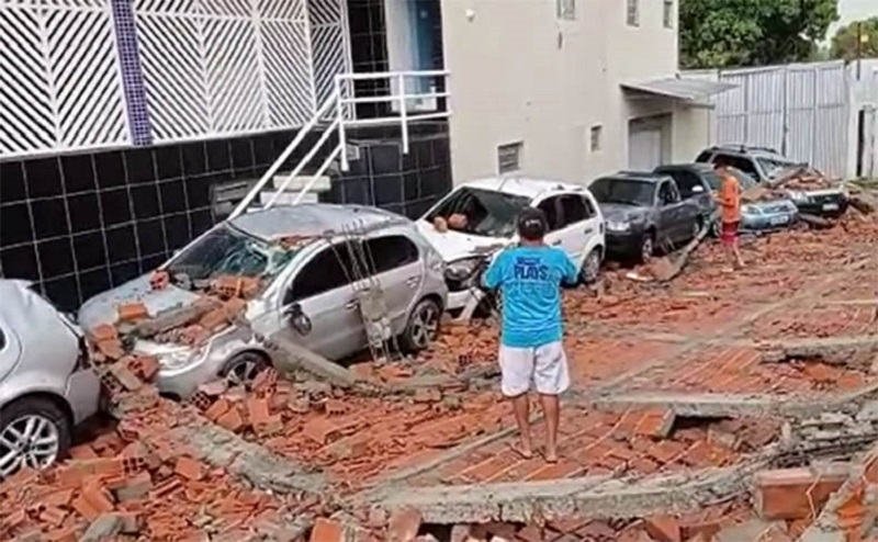 Temporal causa vários estragos em Água Branca