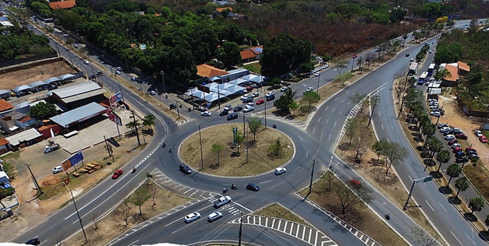 Trecho da rotatória da Avenida João XXIII em Teresina