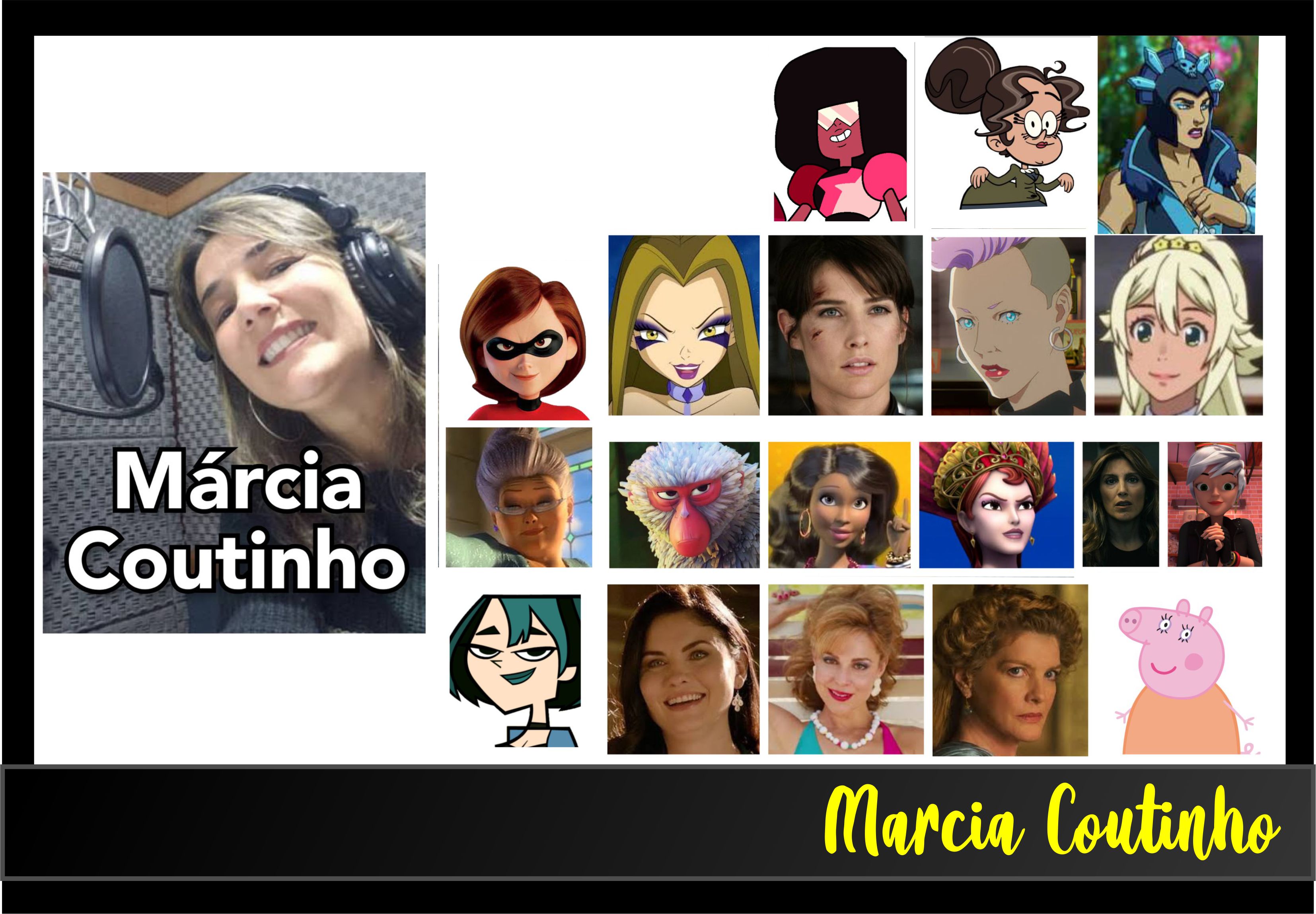 Marcia e alguns de seus personagens