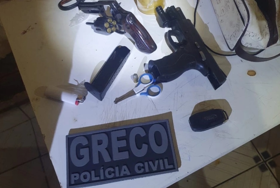 Material apreendido pela polícia