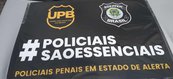 Policiais penais participaram da manifestação contra a PEC Emegencial 186/19