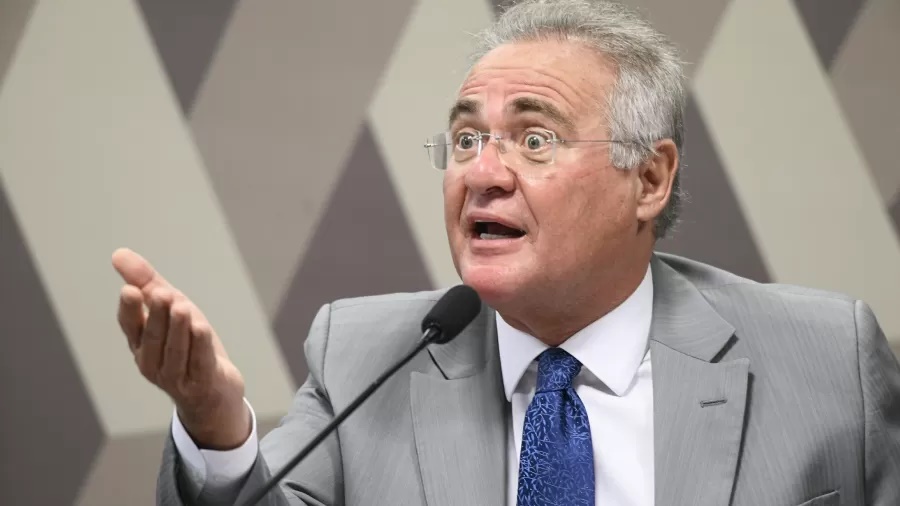 O senador Renan Calheiros (MDB-AL), relator da CPI da Covid