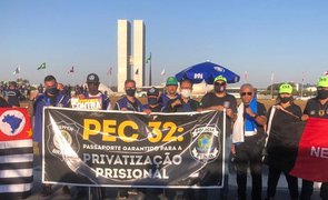 Manifestação de servidores contra PEC-32