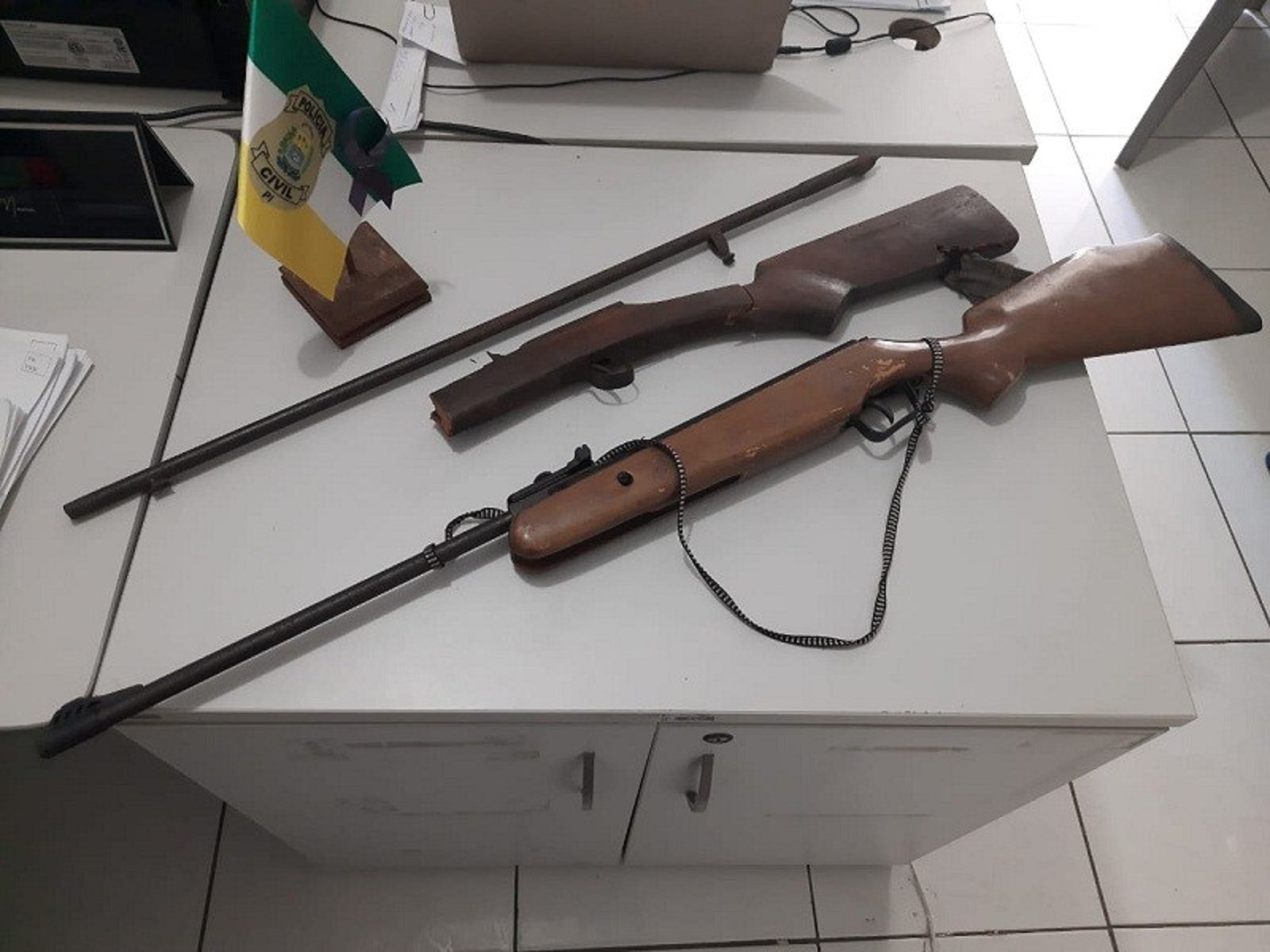 armas apreendidas pela Polícia Civil