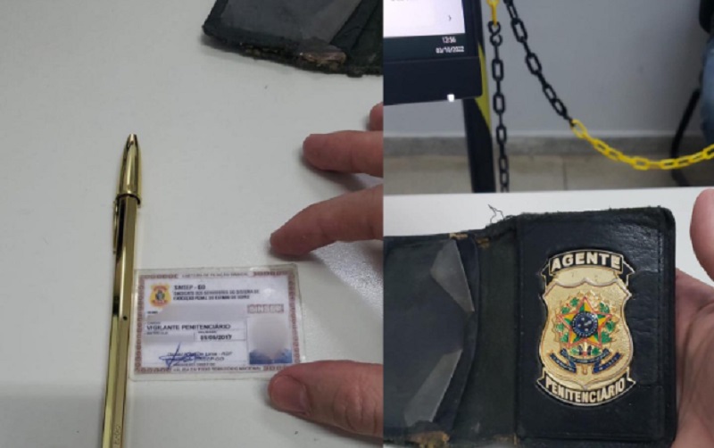 Material apreendido pela polícia