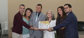Solenidade para a entrega do título de cidadania para a professora Ana Maria Feitosa Coutinho