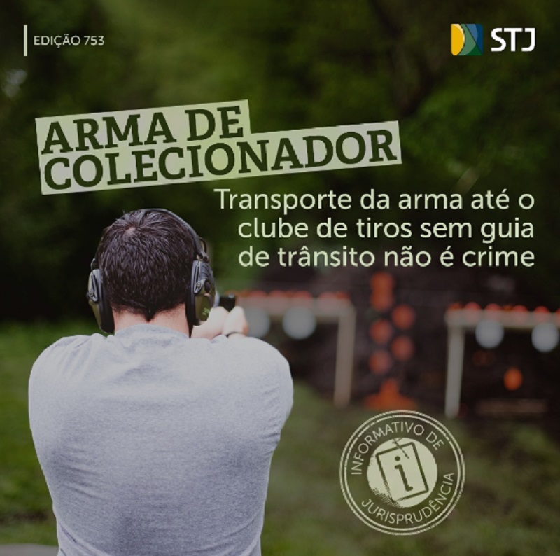 Transportar arma de colecionador sem guia de trânsito não é crime