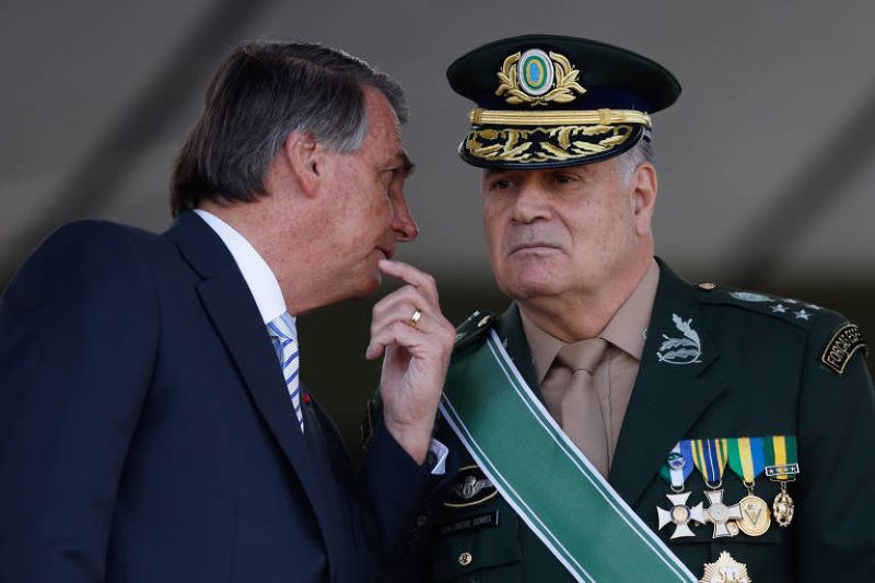 Comandante do Exército, general Freire Gomes, em momento de oitiva de Bolsonaro