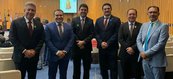 Da direita para a esquerada, advogados: Jacinto Teles, Cláudio Feitosa, Celso Barros Neto, Carlos HenriqueTiago Brandin e Mário Rogério no TST em Brasília