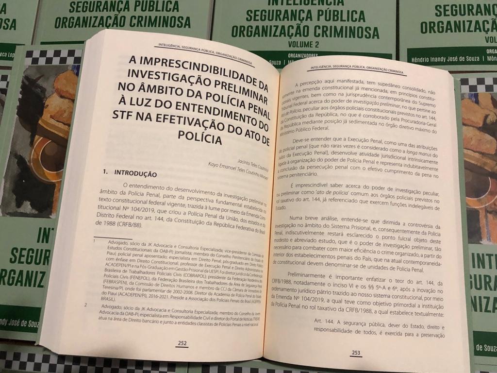 Capitulo escrito pelos advogados Jacinto Teles e Kayo Coutinho