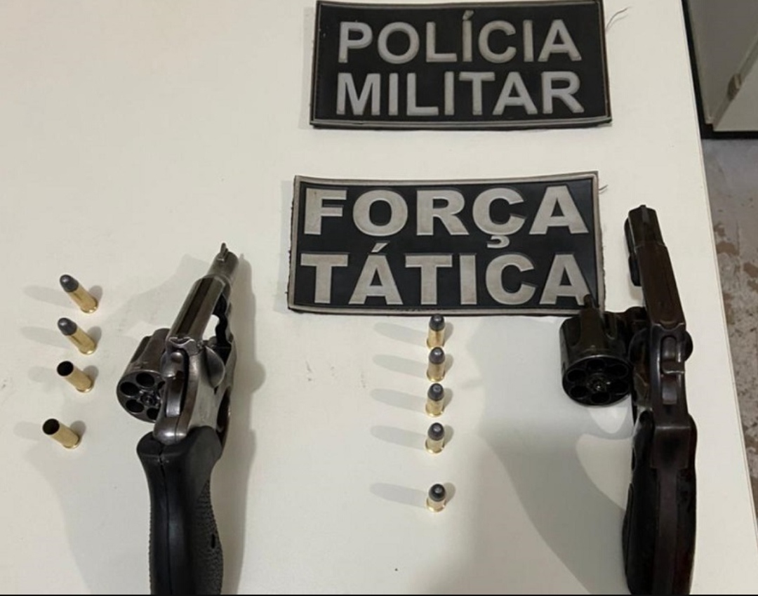 Armas apreendidas pela Polícia