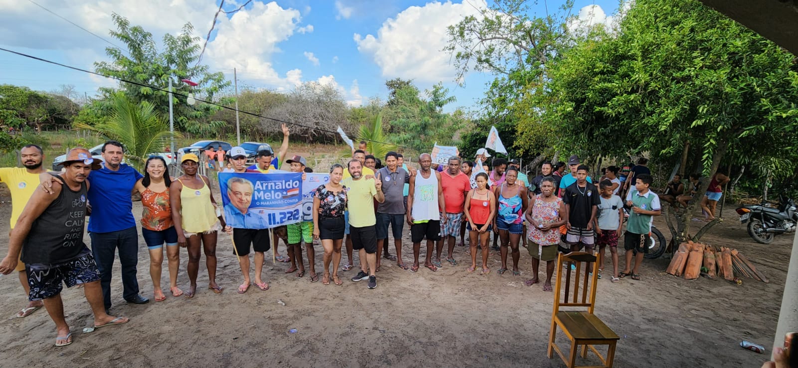 Moradores da Vila das Almas em Brejo no Maranhão