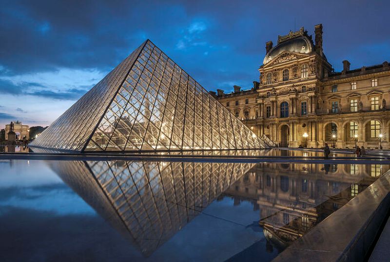 Museu do Louvre em Paris - França