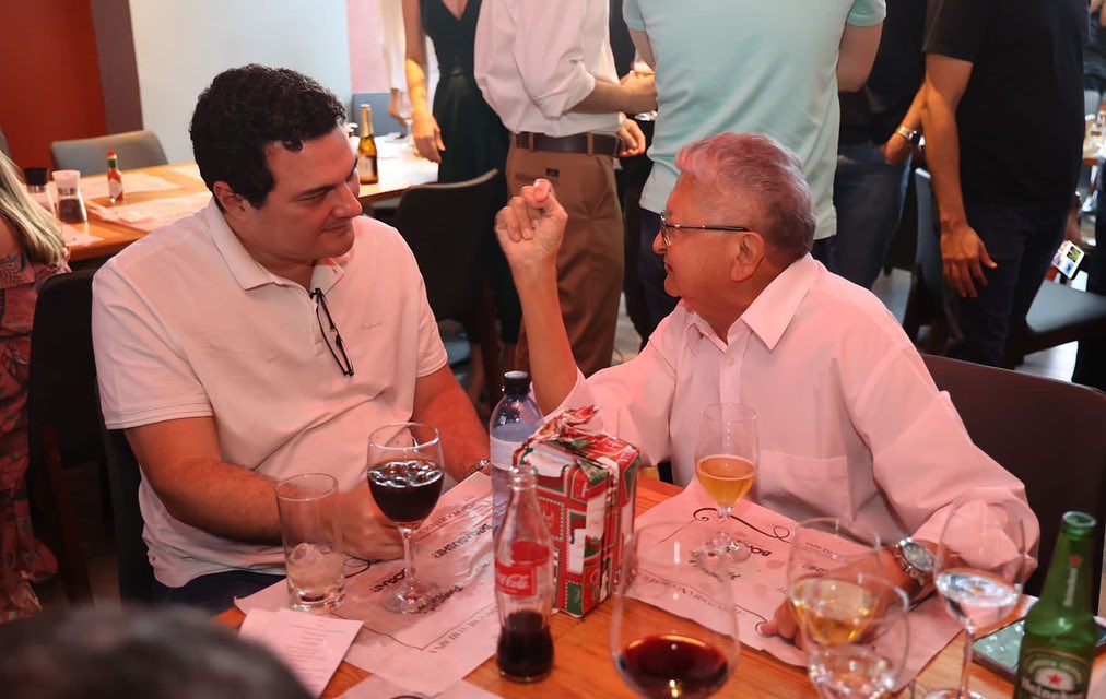 Na imagem, Celso Barros e Abílio Santana.