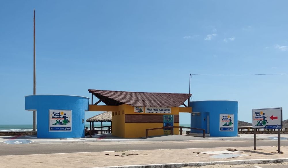 Registro do ponto Piauí Praia Acessível, em Luís Correia.