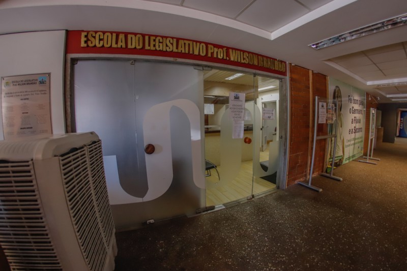 Na imagem, a Escola do Legislativo Professor Wilson Brandão.