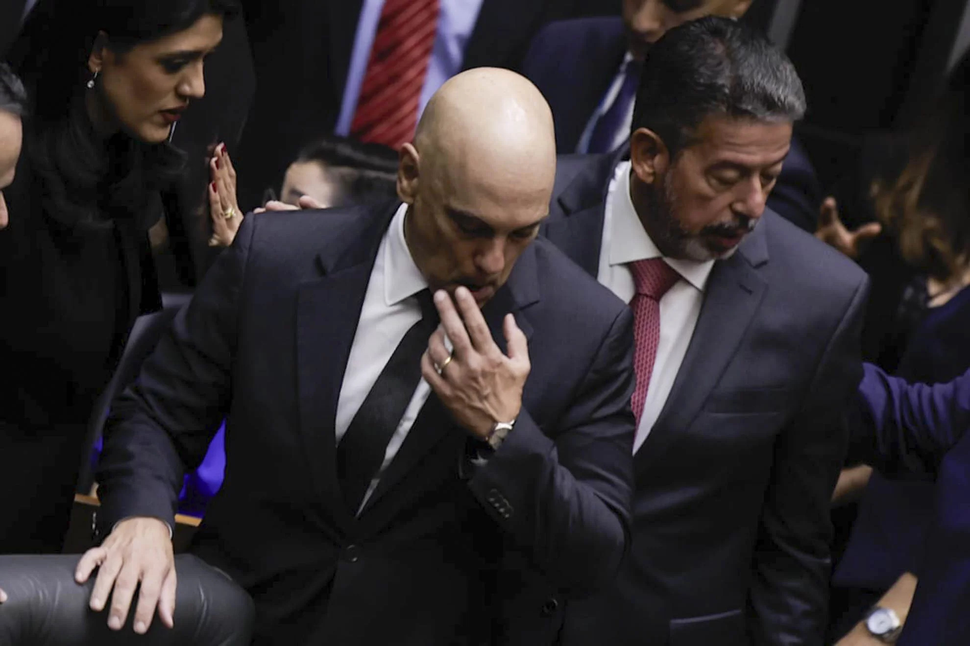 Ministro Alexandre de Moraes e o presidente da Câmara dos Deputados, Arthur Lira.