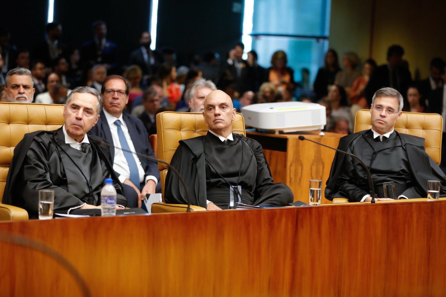 Ministros do STF, Roberto Barroso, Alexandre de Moraes e André Mendonça