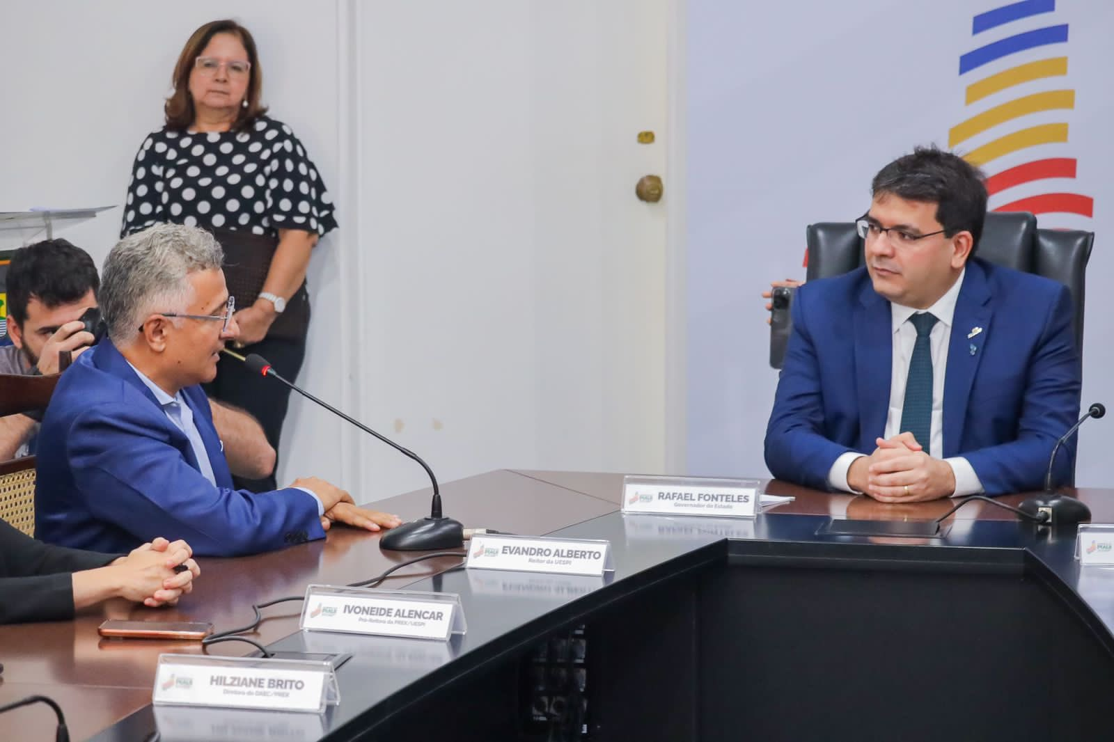 Governador do Piauí Rafael Fonteles e o Reitor da UESPI Evandro Alberto