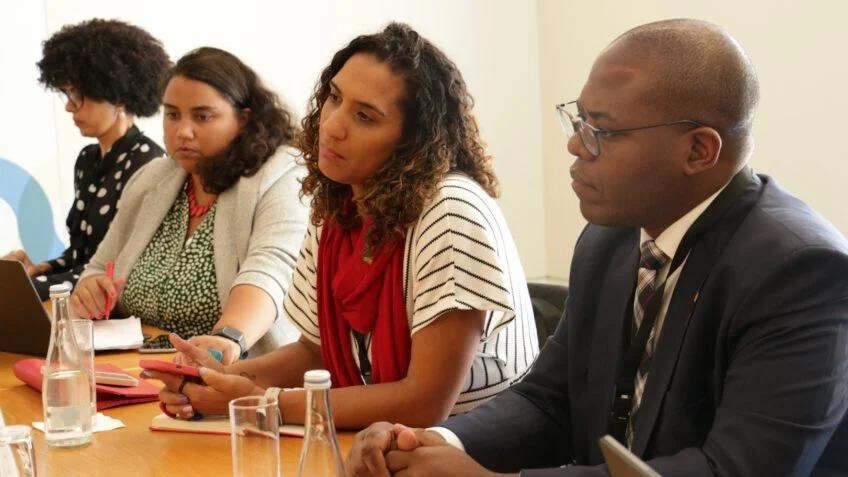 Ministra da Igualdade Racial do Brasil, Anielle Franco e Ministro dos Direitos Humanos e da Cidadania, Silvio Almeida