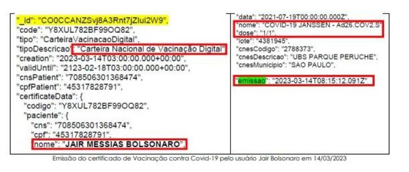 Emissão cartão de vacina