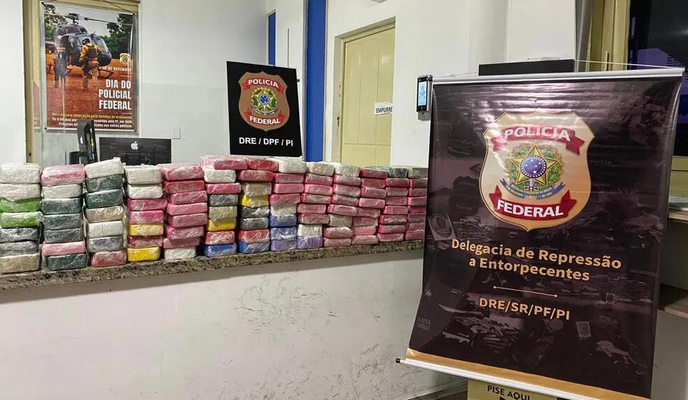 PF prende homem com mais de 100 kg de cocaína em Teresina