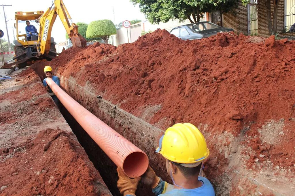 Obras de esgotamento