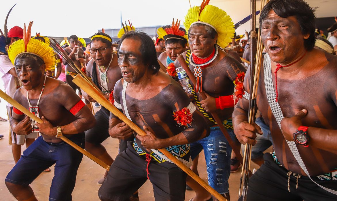 Grupos indígenas fizeram mobilizações durante todos os dias em que a Corte julgou o caso, desde 2021.