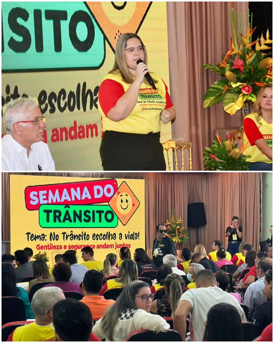 Registro da abertura da 1ª Semana de Trânsito do Piauí.