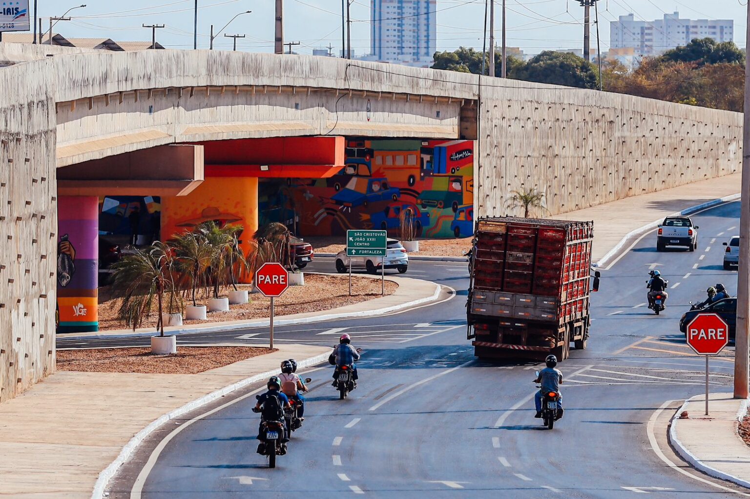 Viaduto do Mercado do Peixe, em Teresina.