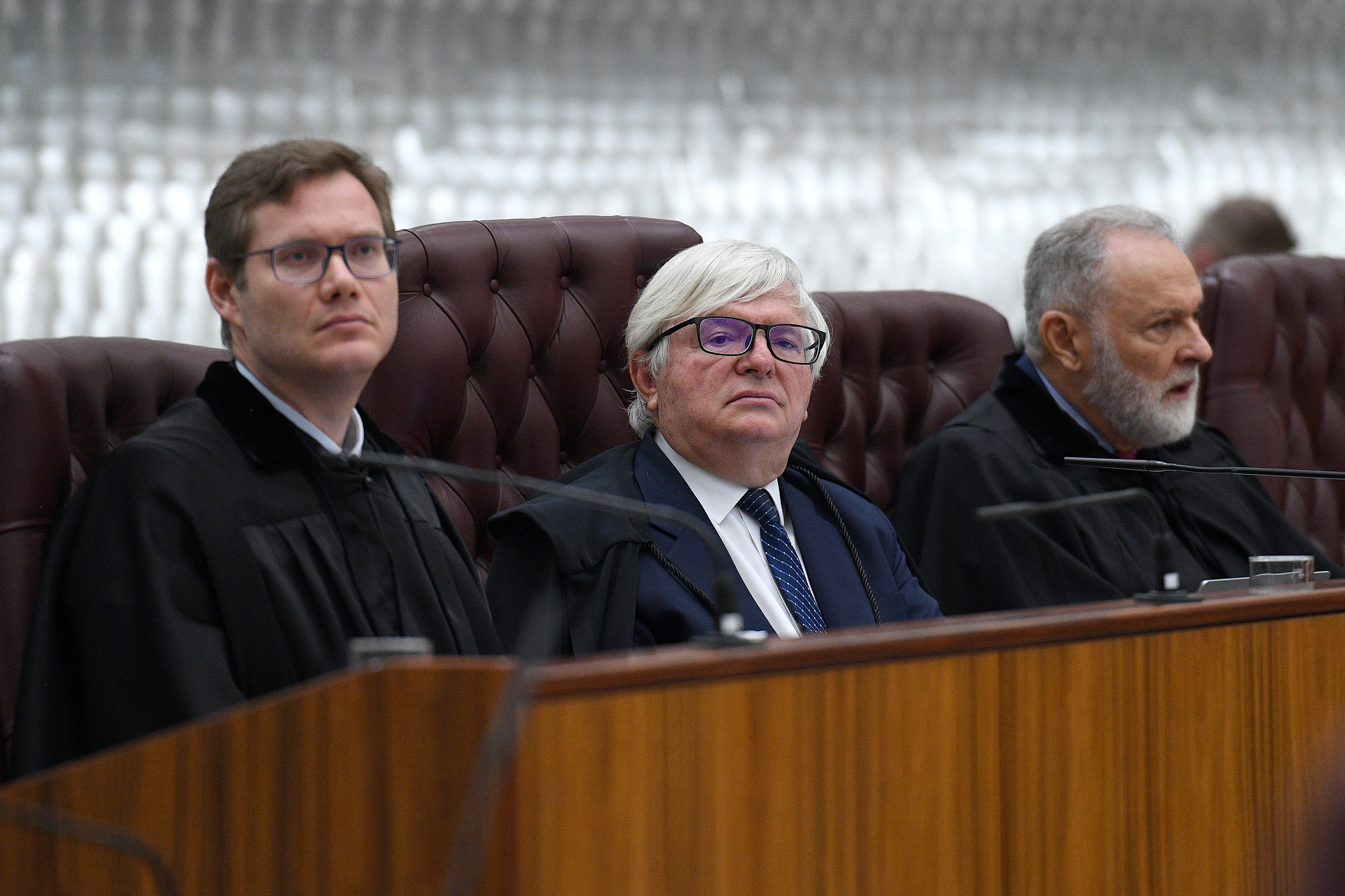 Eleições Eletrônicas: ao centro o ministro-presidente do STJ, Herman Benjamin