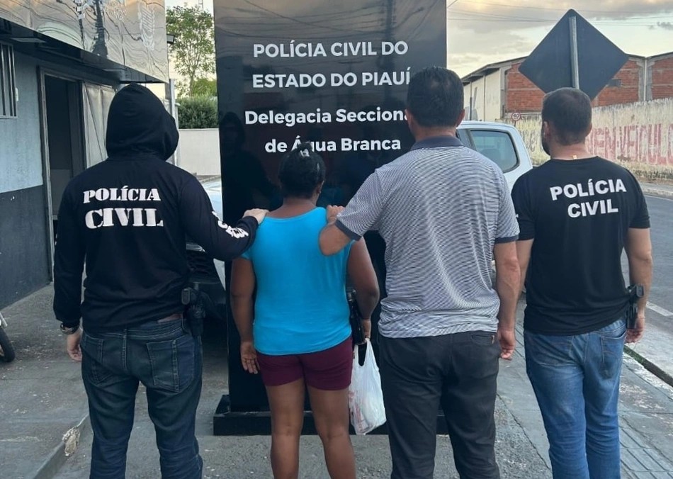 Estupradora presa pela Polícia Civil do Piauí