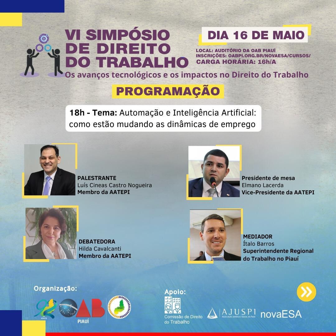 VI Simpósio de Direito do Trabalho na OAB-PI