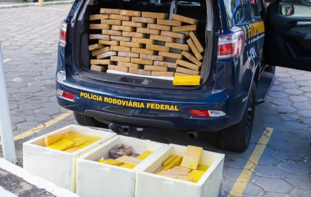 PRF apreende quase 200 tabletes de cocaína em carga de carne em Teresina