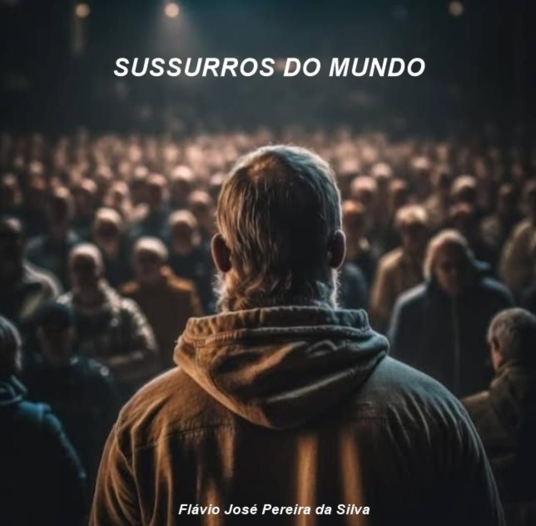 Esboço da capa do livro SUSSURROS DO MUNDO