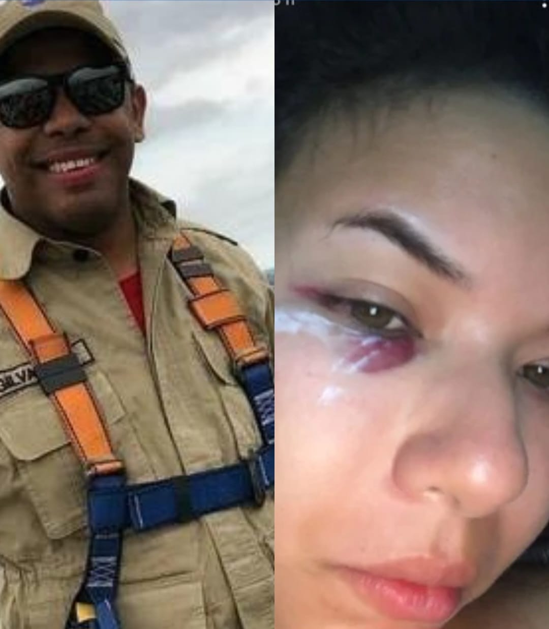 Sargento do Corpo de Bombeiros do Piauí, Gilvan de Freitas Rodrigues e a jornalista Yara Ataide