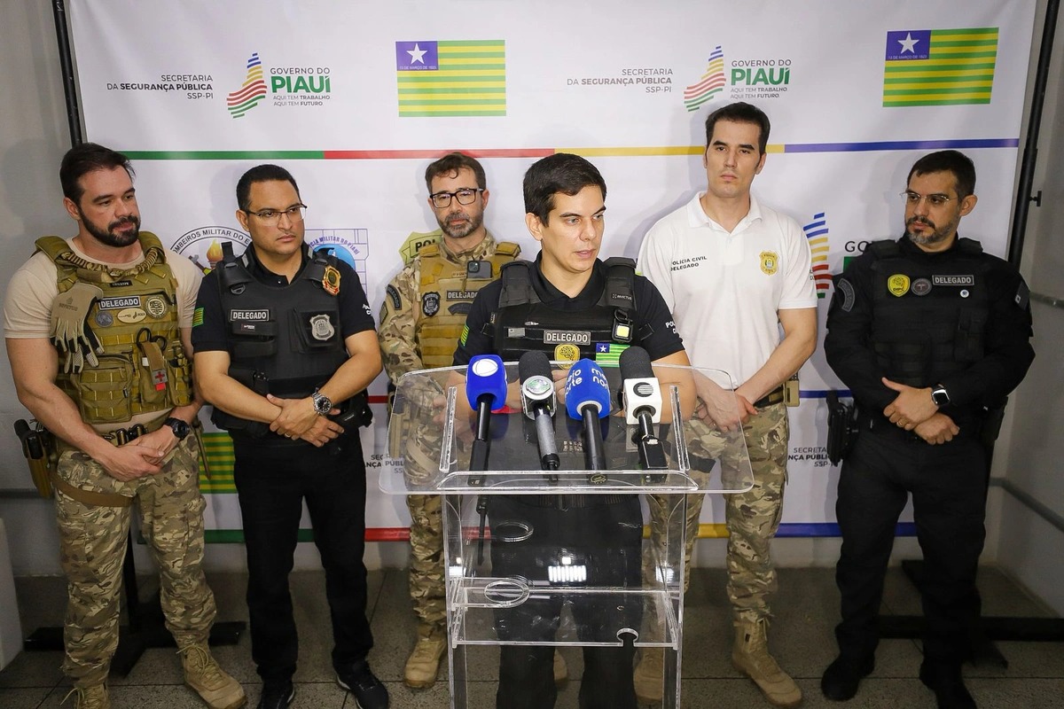 Coletiva de imprensa da Secretaria de Segurança