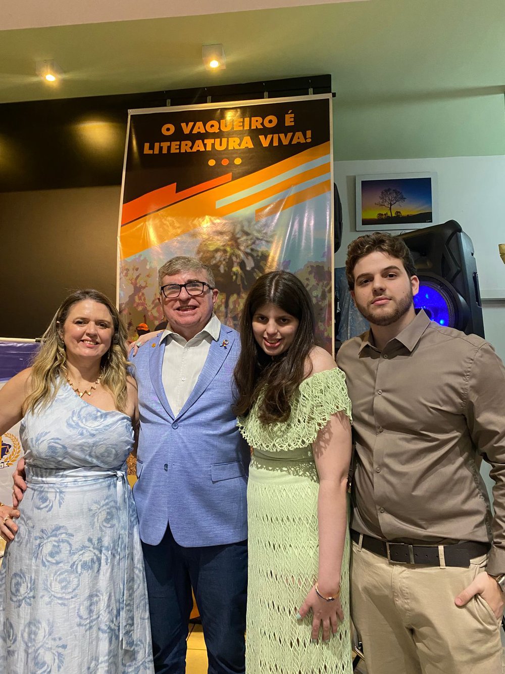Janaína Araújo, Ricardo Resende, Maria Estela e Manuel Neto (Foto: Arquivo Pessoal / Ricardo Resende)